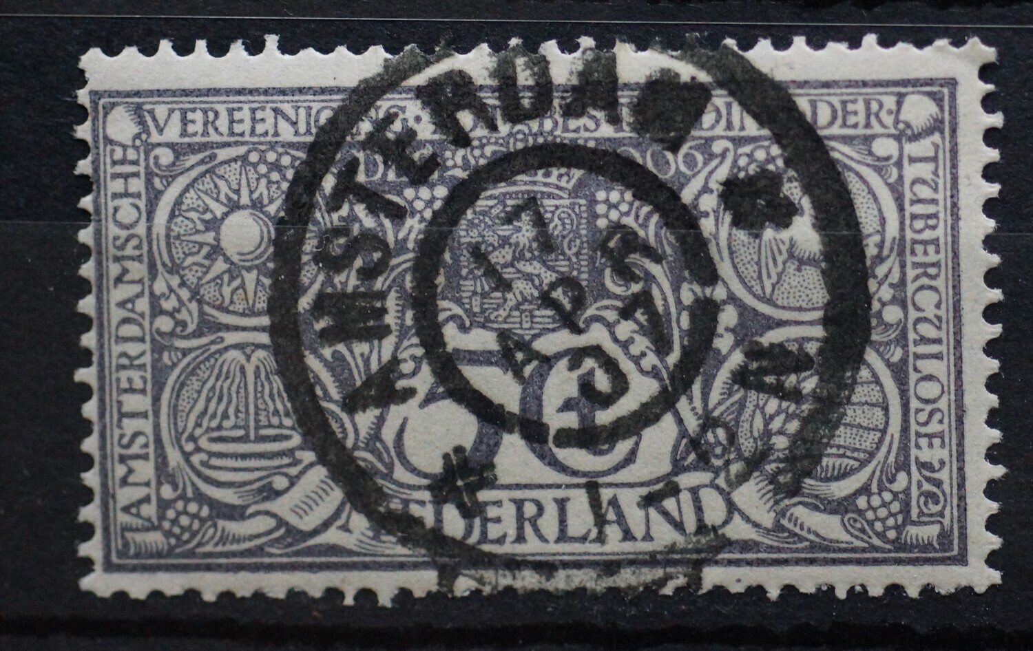 Amsterdam (17-04-1907 !) op NVPH 86