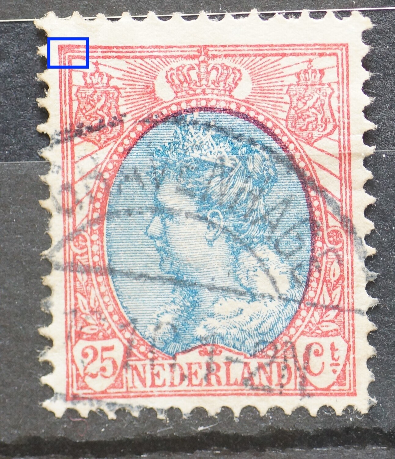 NVPH 71 - o.a. beschadigde linker bovenhoek