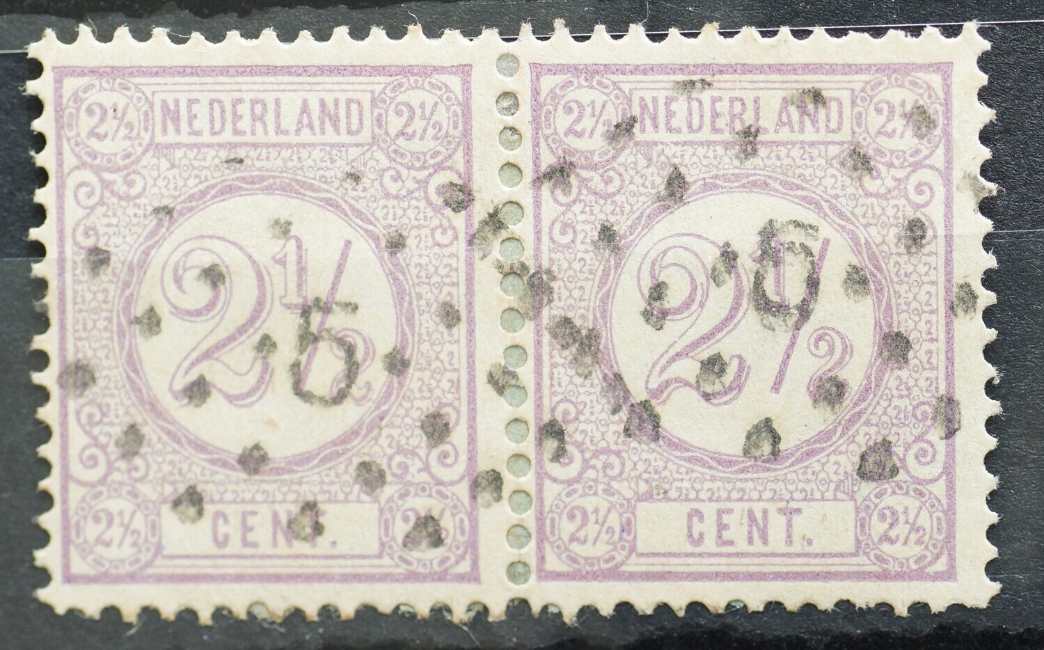 5 (Amsterdam) op NVPH 33 (paar)