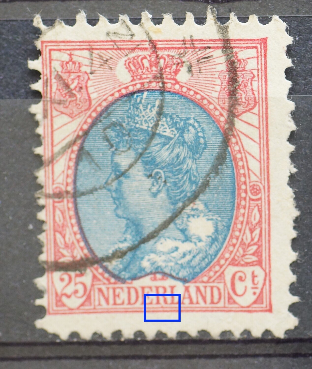 NVPH 71 - o.a. rode stip onder de R van NEDERLAND