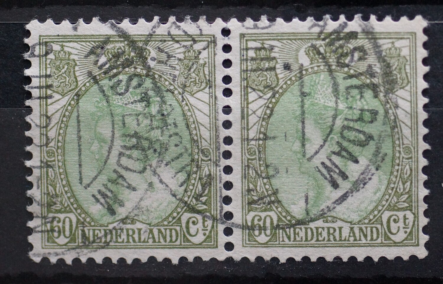 Amsterdam-v.d. Helststr. 1 op NVPH 76 (paar