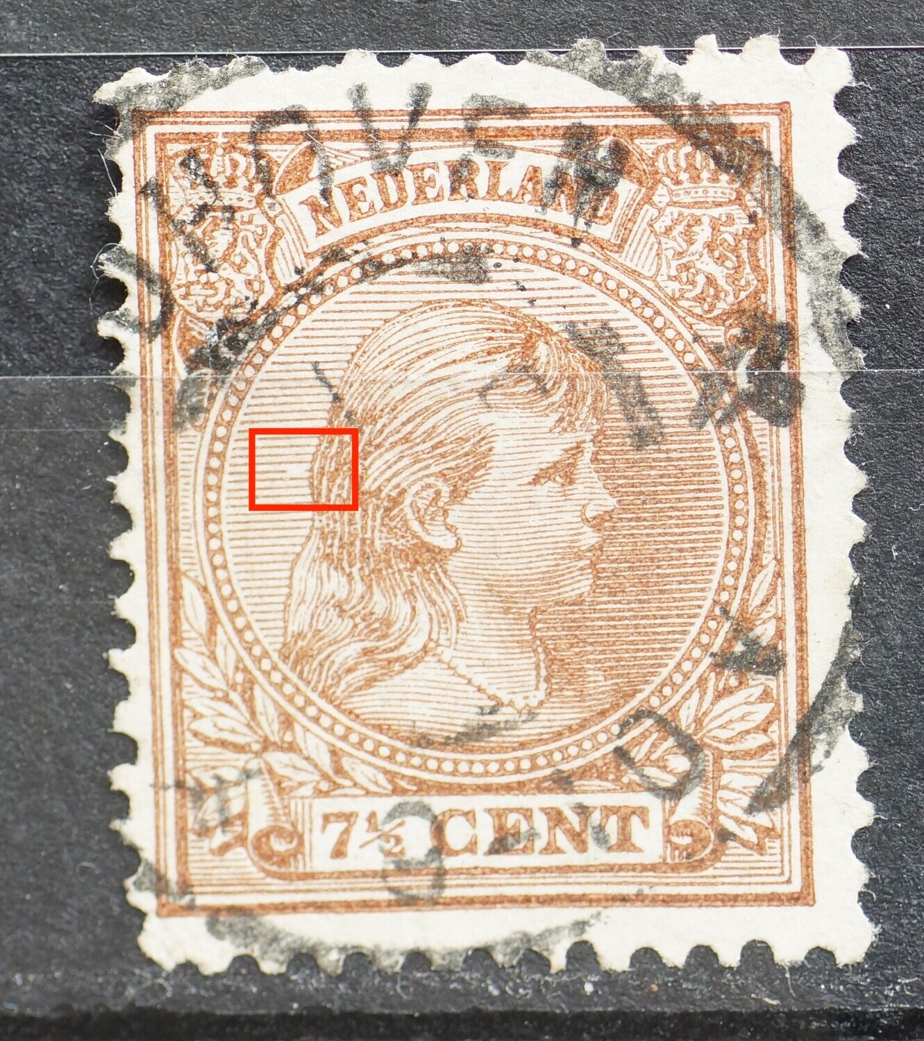 NVPH 36 - breuk in arcering links