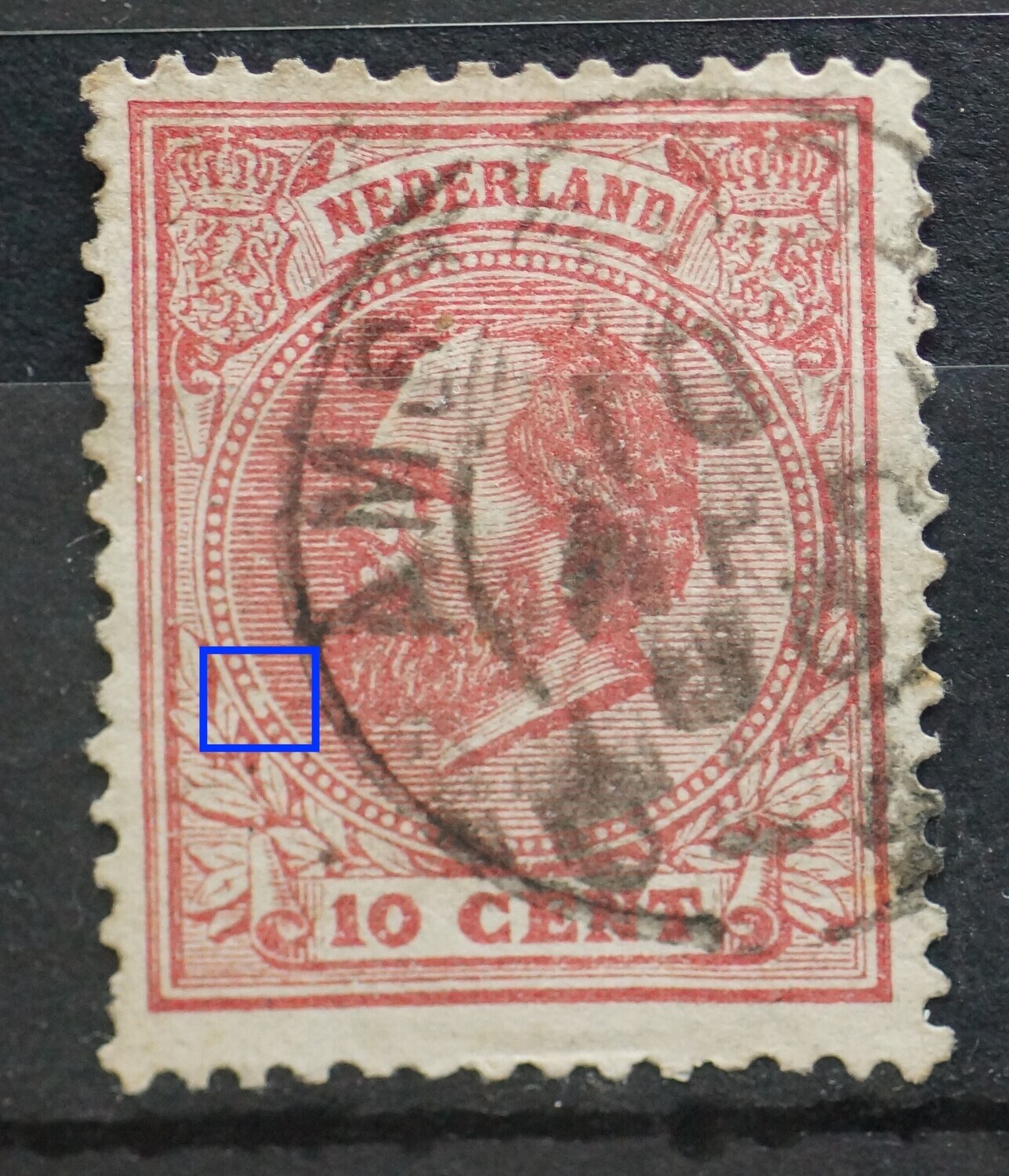 NVPH 21 - twee parels aan elkaar, links NVPH 21 - twee parels aan elkaar, links