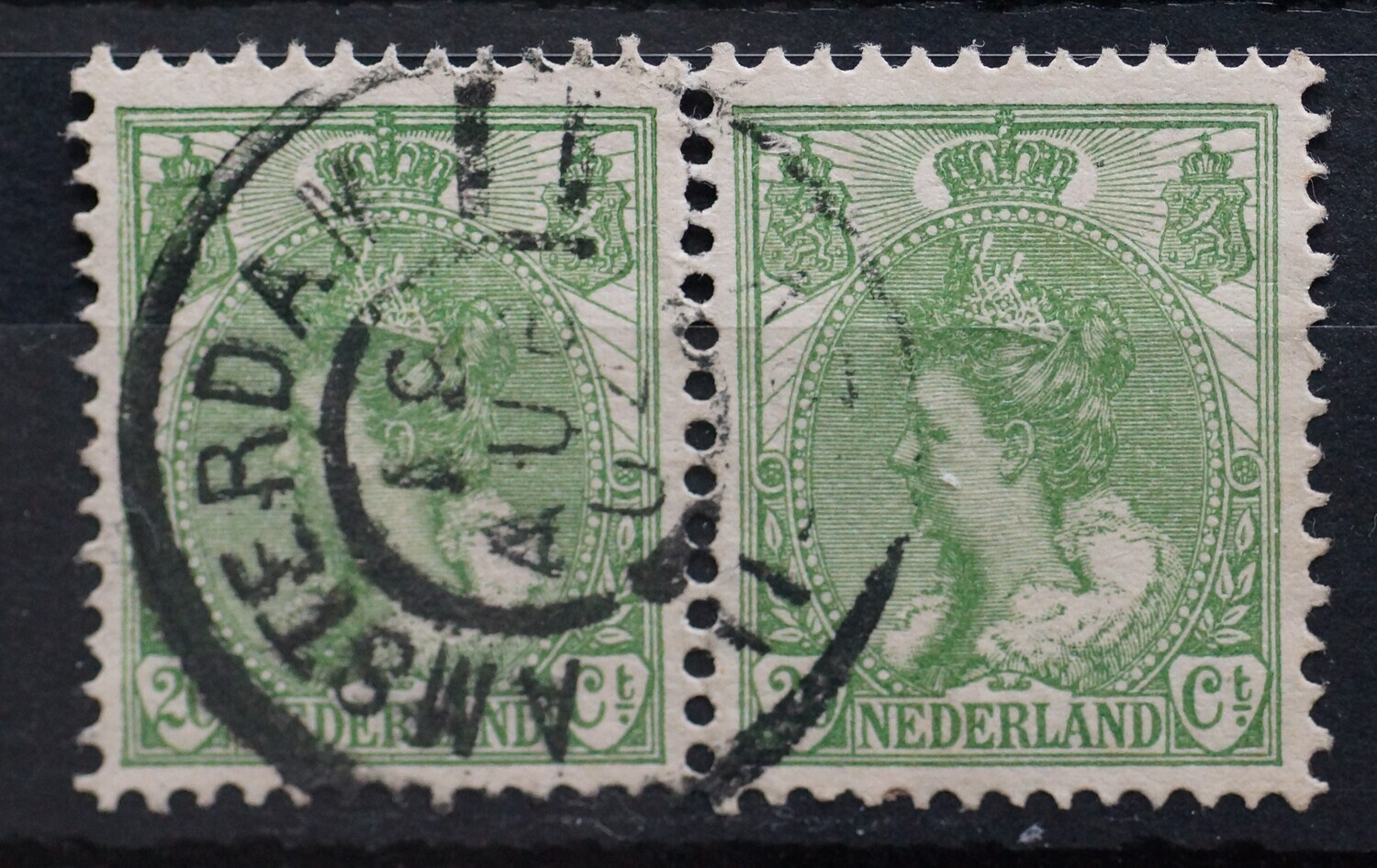 Amsterdam 11 op NVPH 68 (paar)