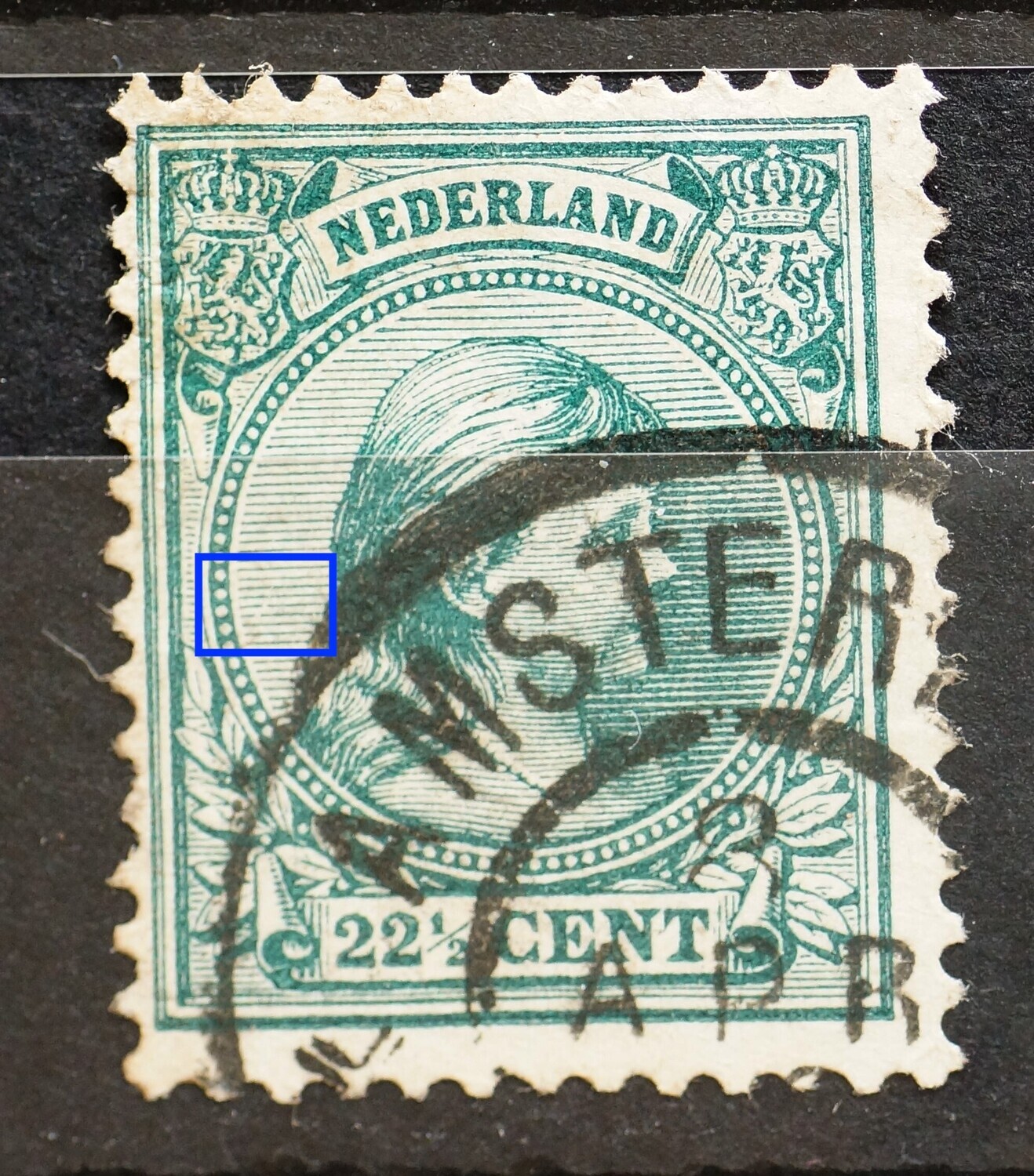 NVPH 41 - breuk in stralen links