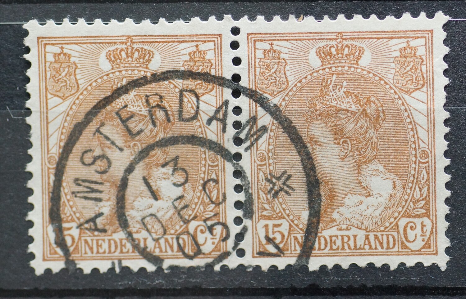 Amsterdam op NVPH 64 (paar)