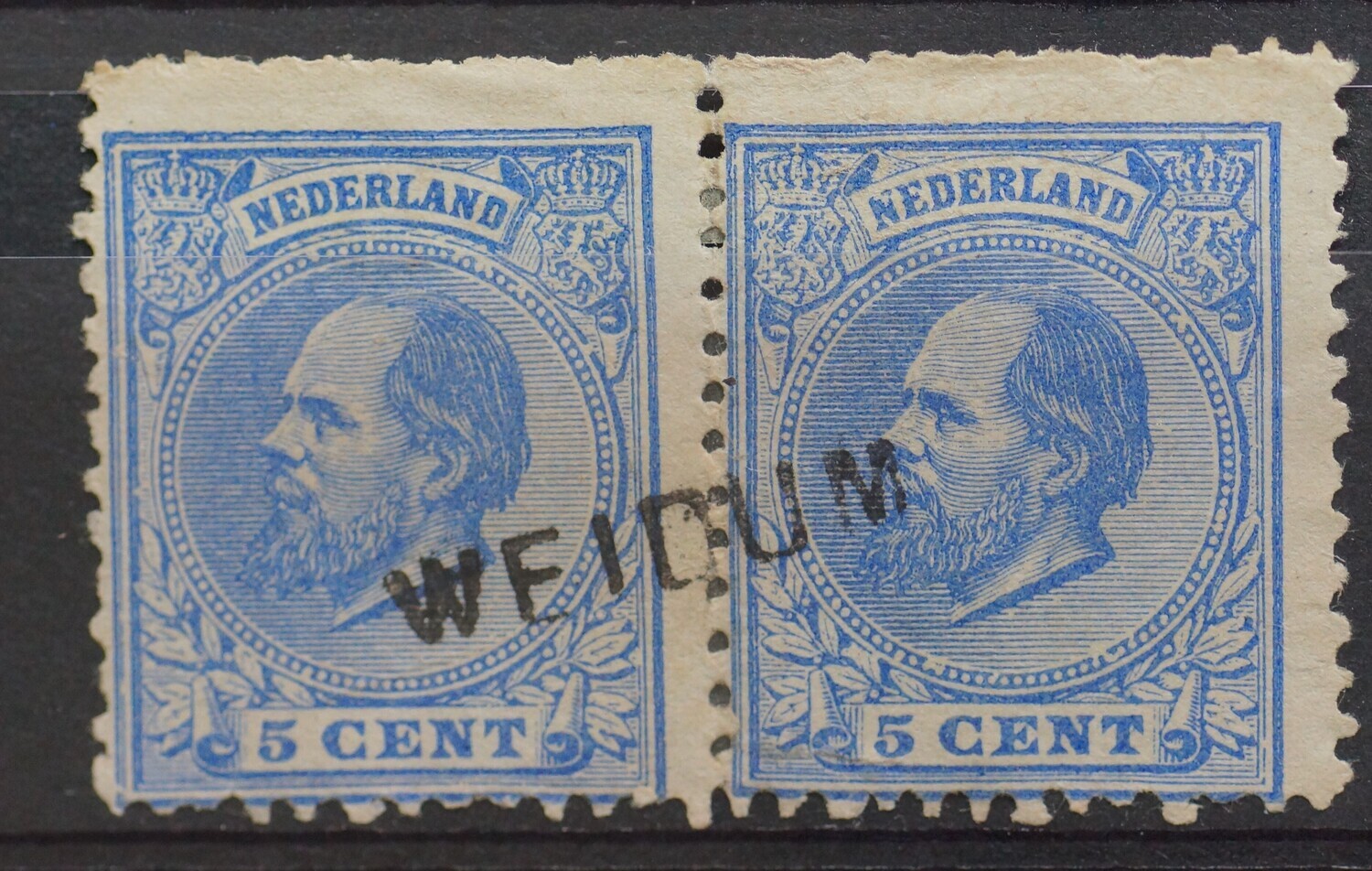 Weidum op NVPH 19 (paar, versterkt)