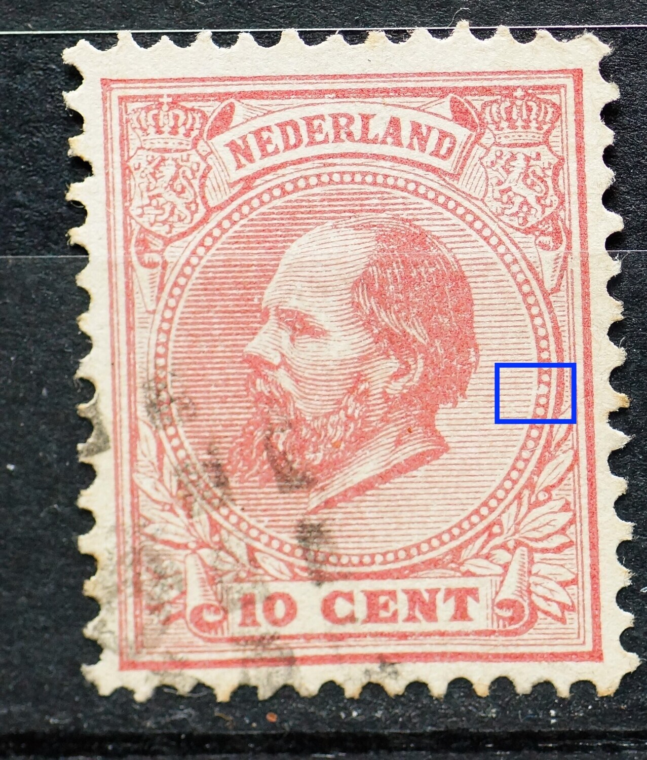 NVPH 21 - breukje in parelrand