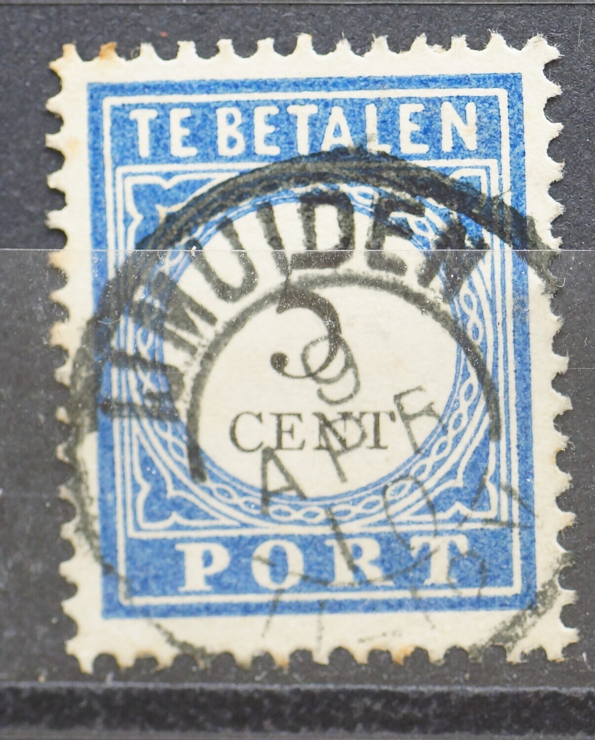 IJmuiden op NVPH P19 - 1910, zeer laat!