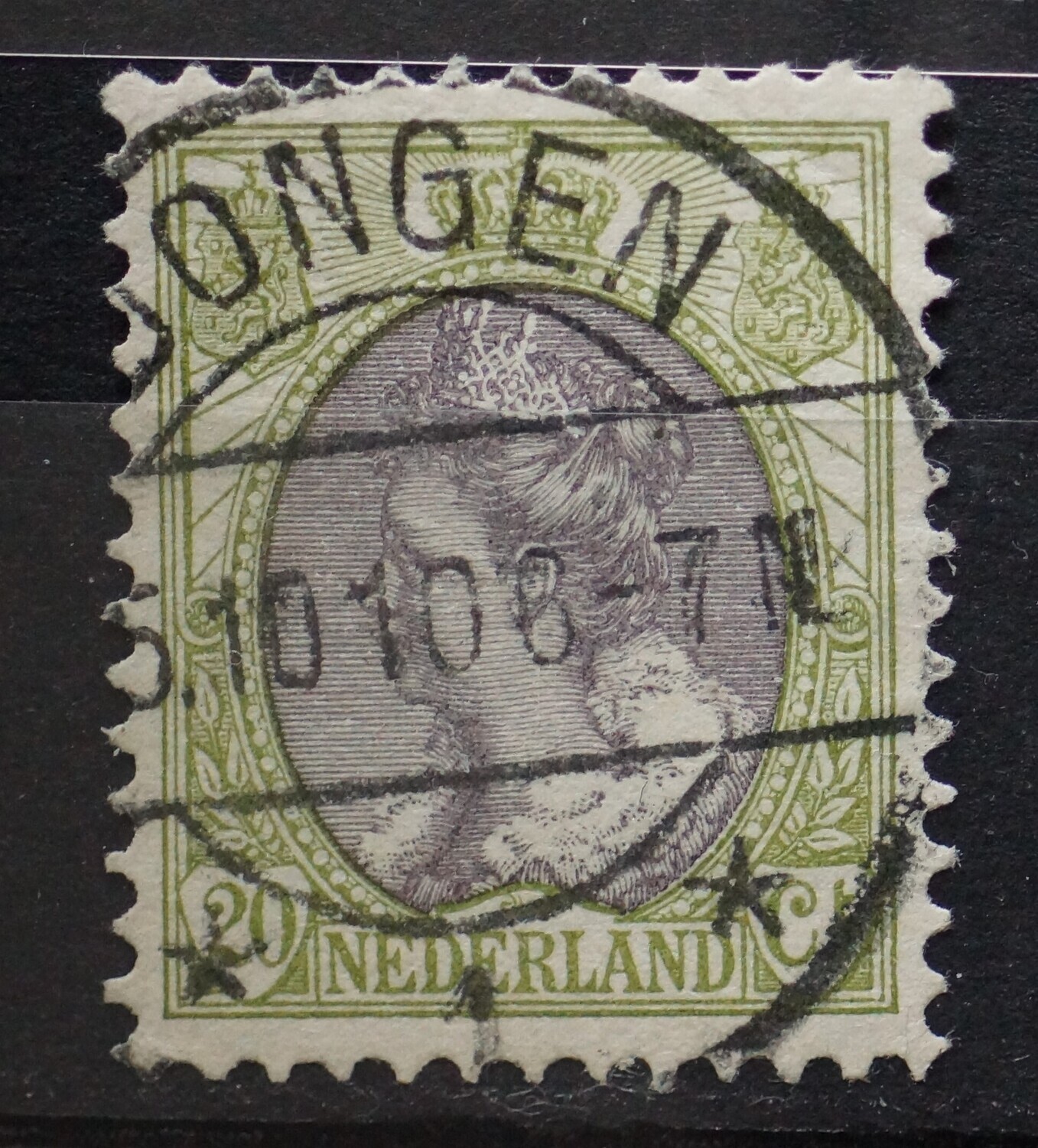 Dongen 1 op NVPH 69 - vrij schaars