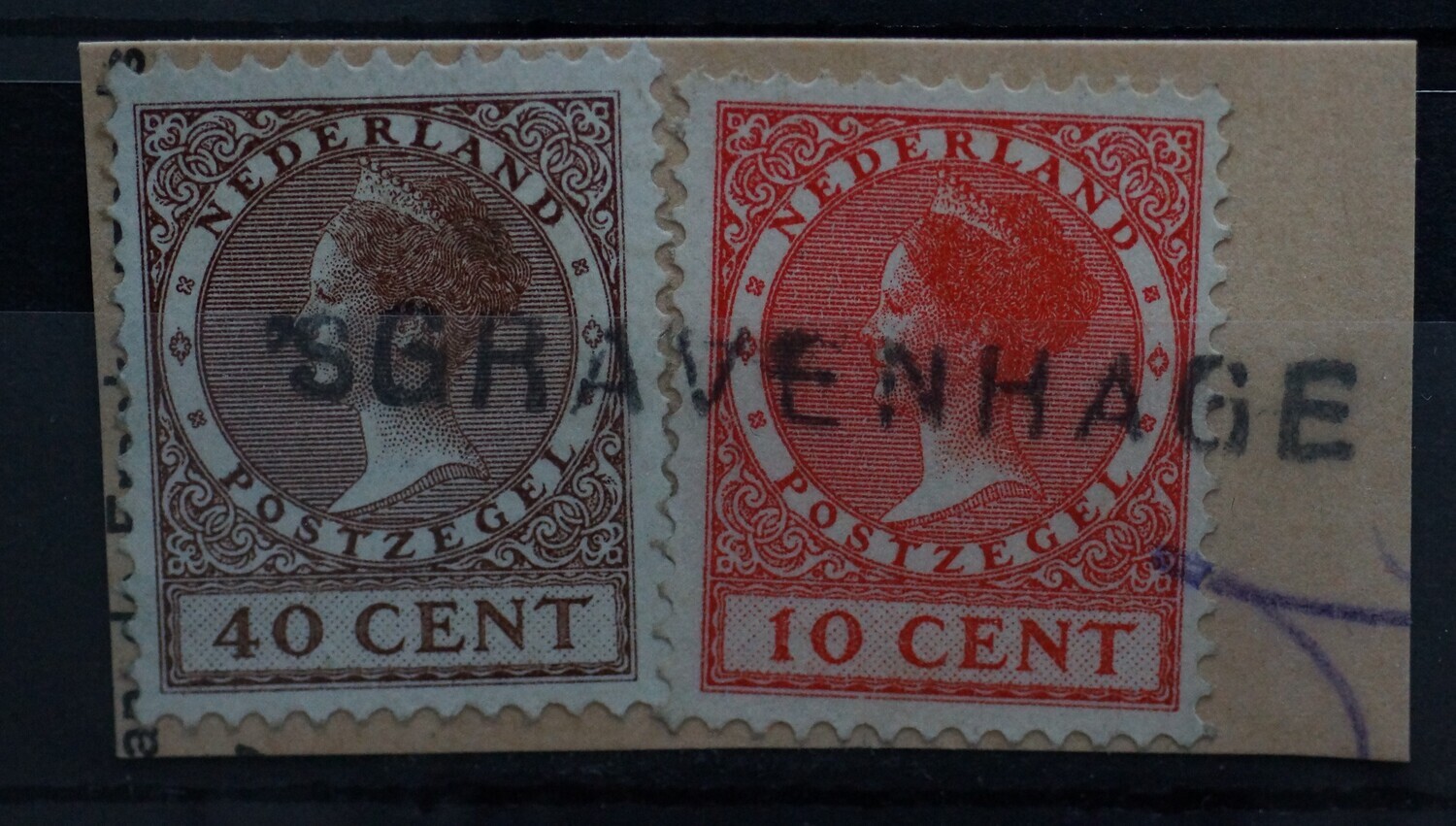 sGravenhage op NVPH 153 en 160 sGravenhage op NVPH 153 en 160