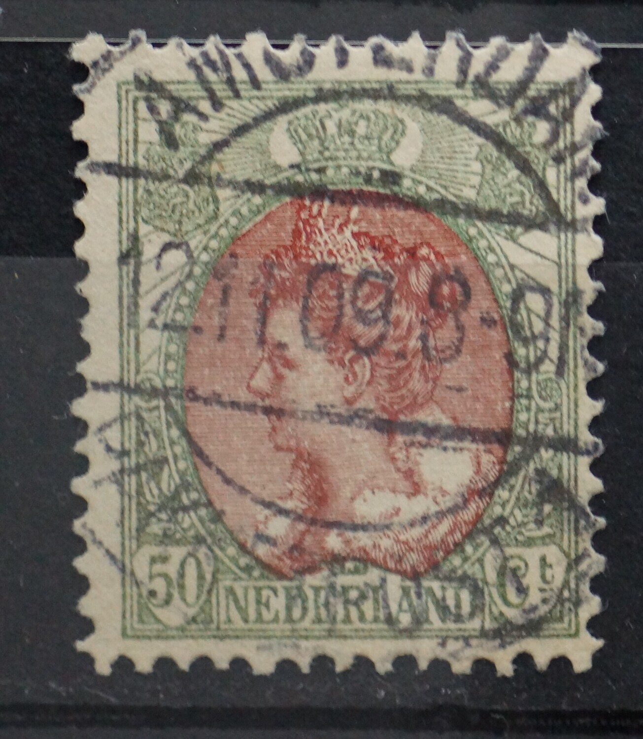 Amsterdam Pakketpost 1 op NVPH 74 Amsterdam Pakketpost 1 op NVPH 74