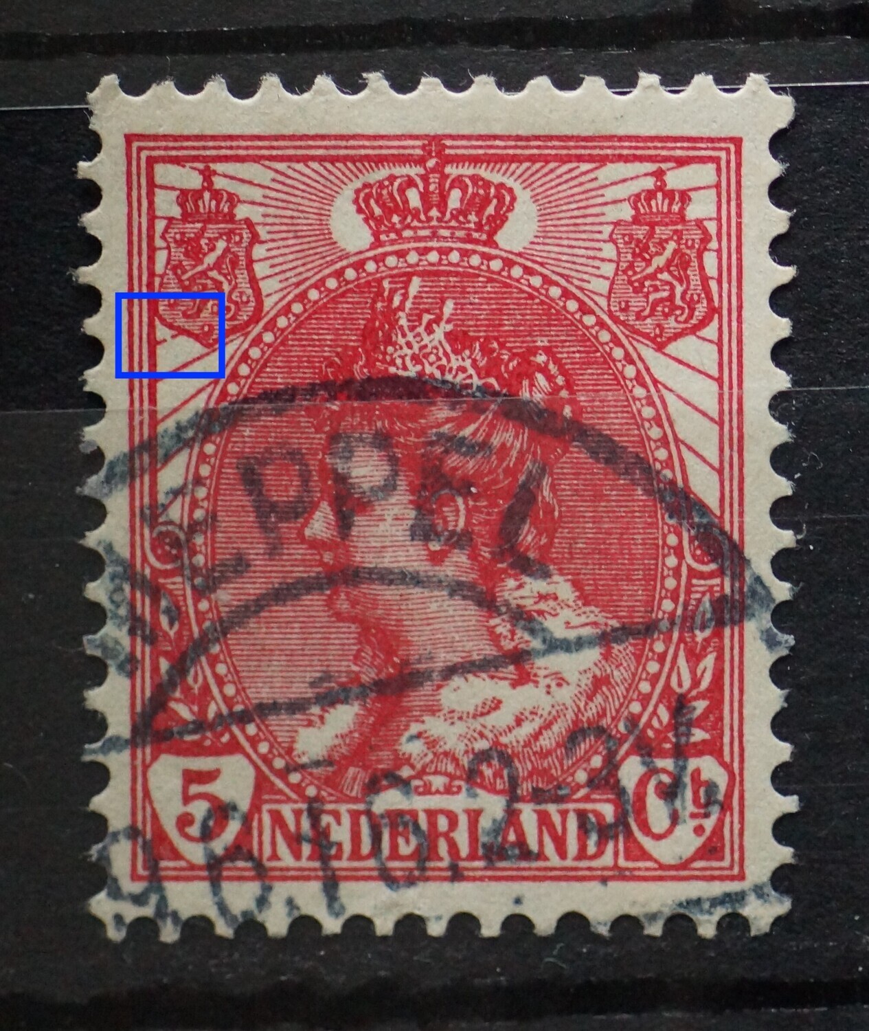 NVPH 60 -breuk in straal links NVPH 60 -breuk in straal links