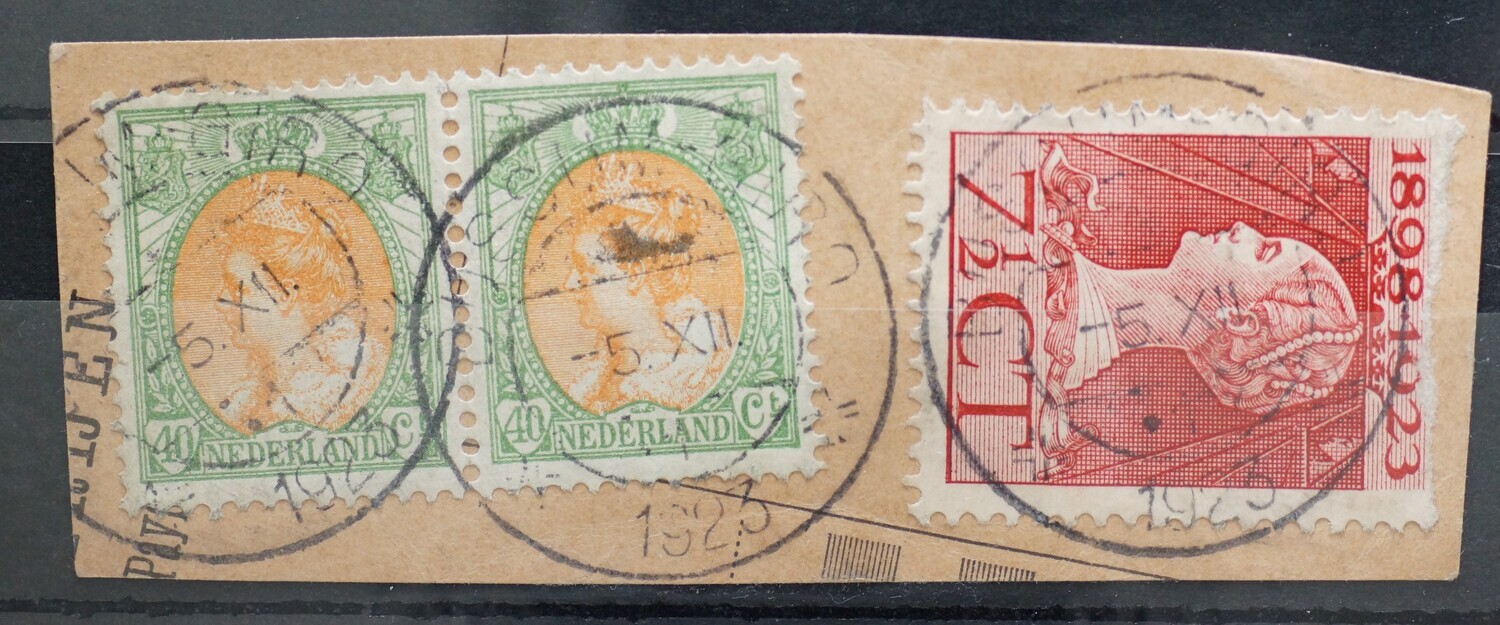 Bussum-Giro 1 op NVPH 73 (paar) en NVPH 123 Bussum-Giro 1 op NVPH 73 (paar) en NVPH 123