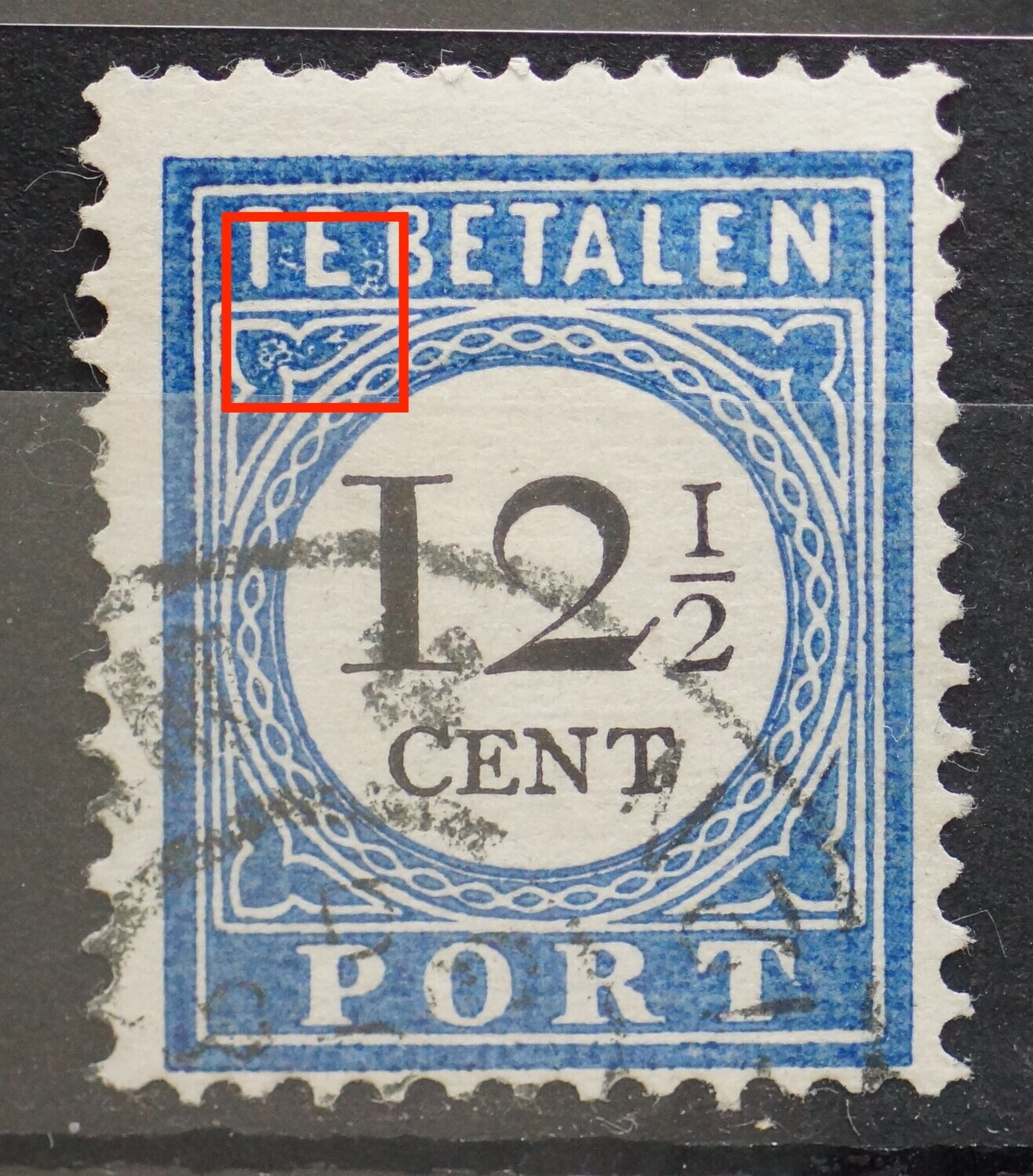 NVPH P23 - blauwe vlekken links