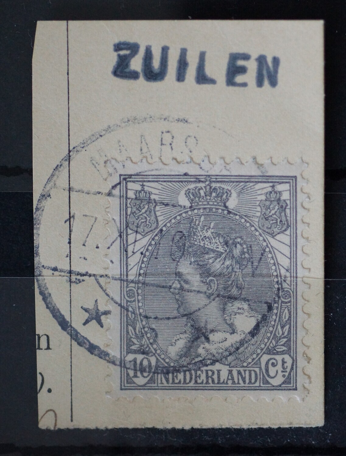 Maarssen 2 op NVPH 62 - ZELDZAAM - tevens kantoornaamstempel Zuilen