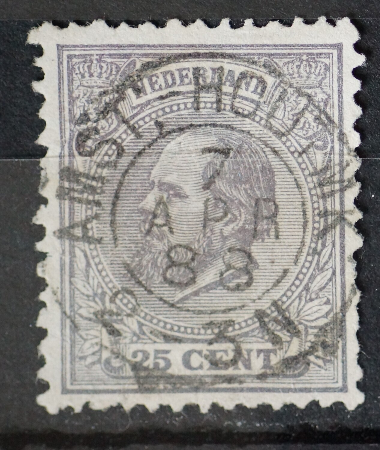 Amst:-Houtmk: op NVPH 26 Amst:-Houtmk: op NVPH 26