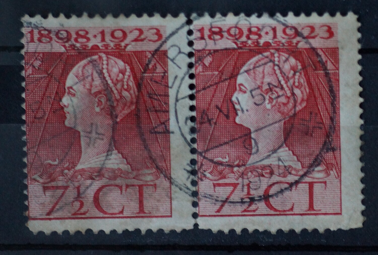 Amersfoort 9 op NVPH 123 (paar)