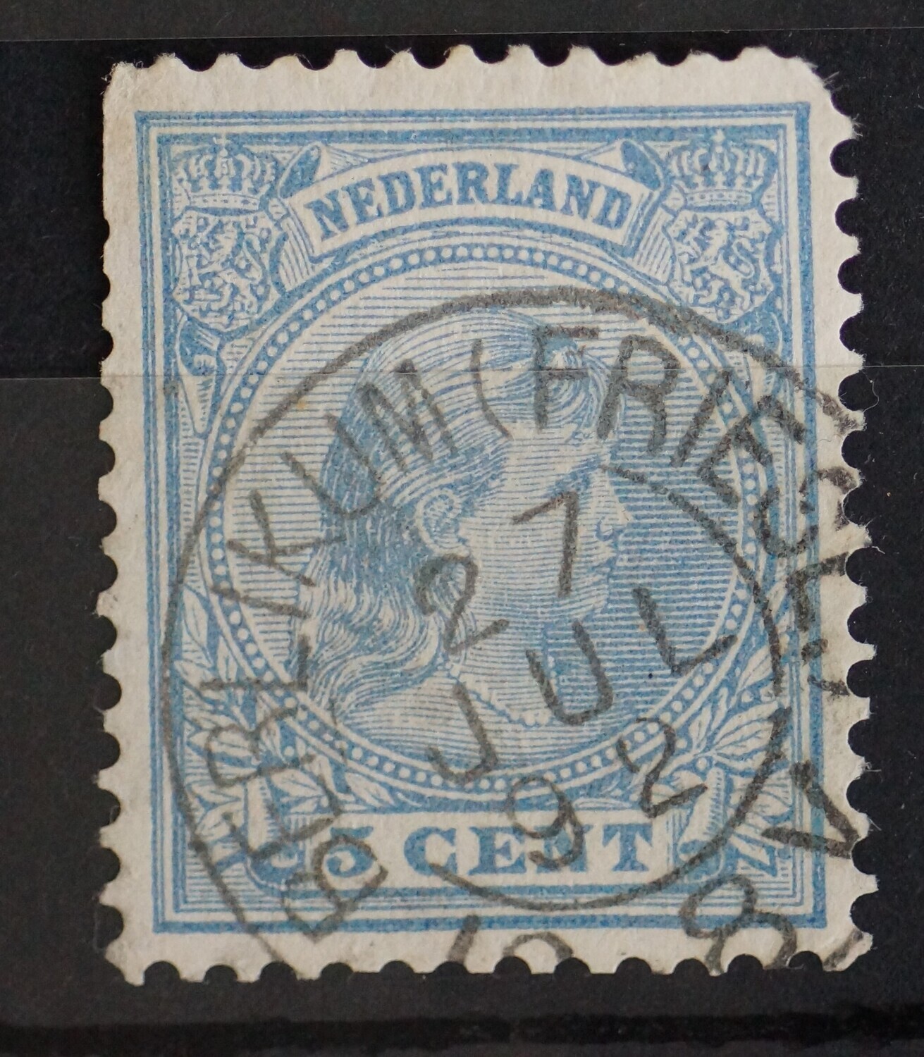 Berlikum (Friesl:) op NVPH 35 (fraai)
