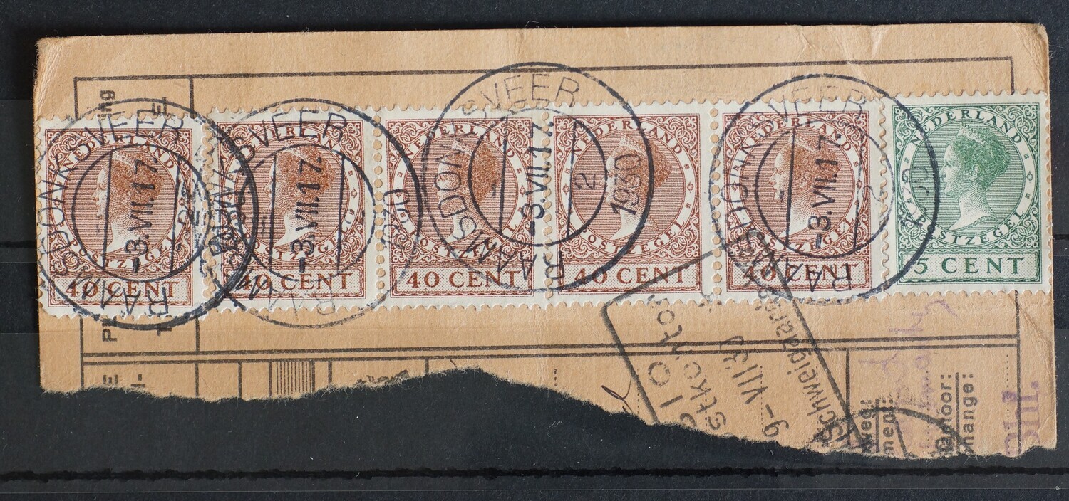 Raamsdonksveer 2 op NVPH 196 (5x, 2 paren) en NVPH 177