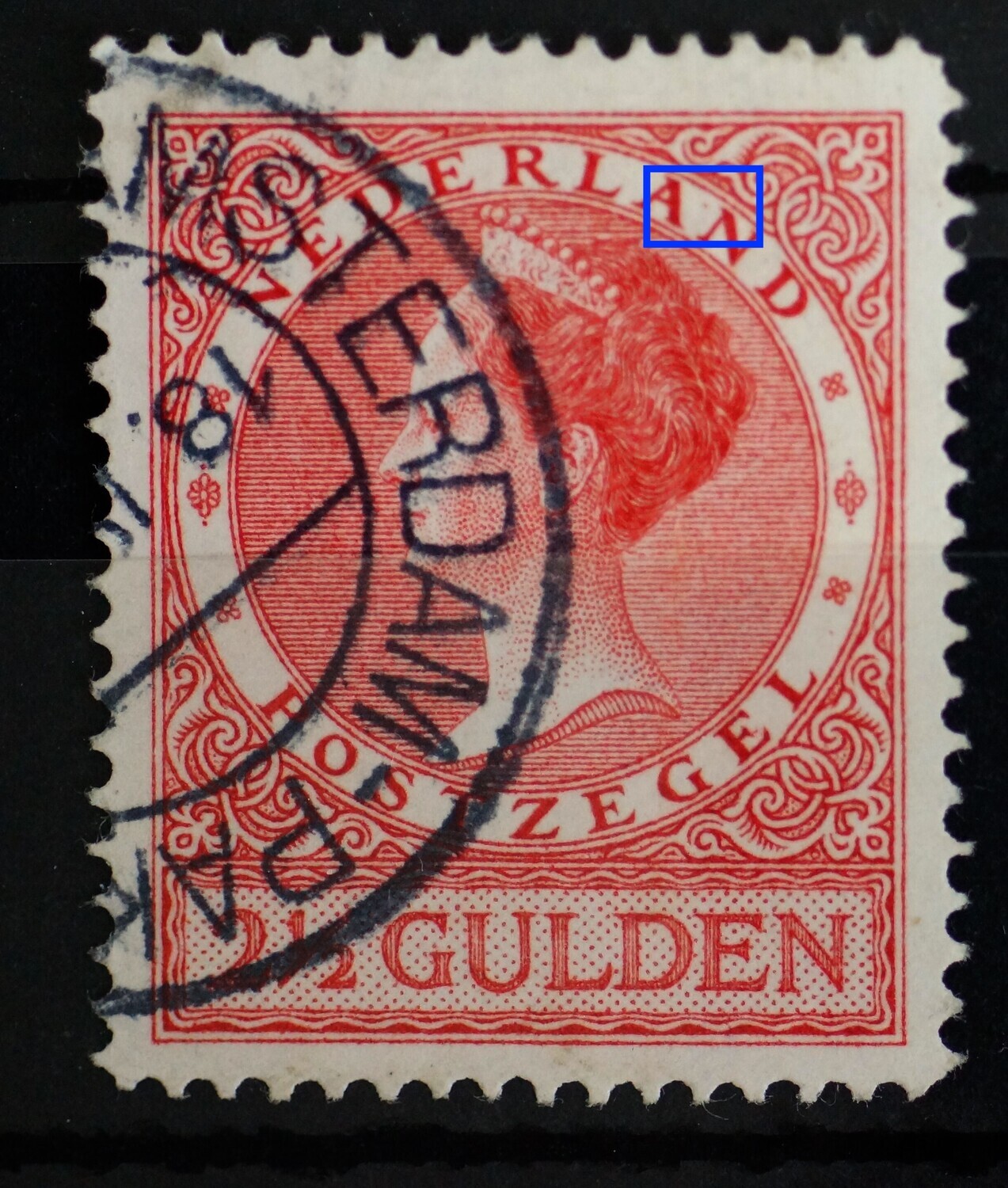 NVPH 164 - rood stipje tussen AN van NEDERLAND