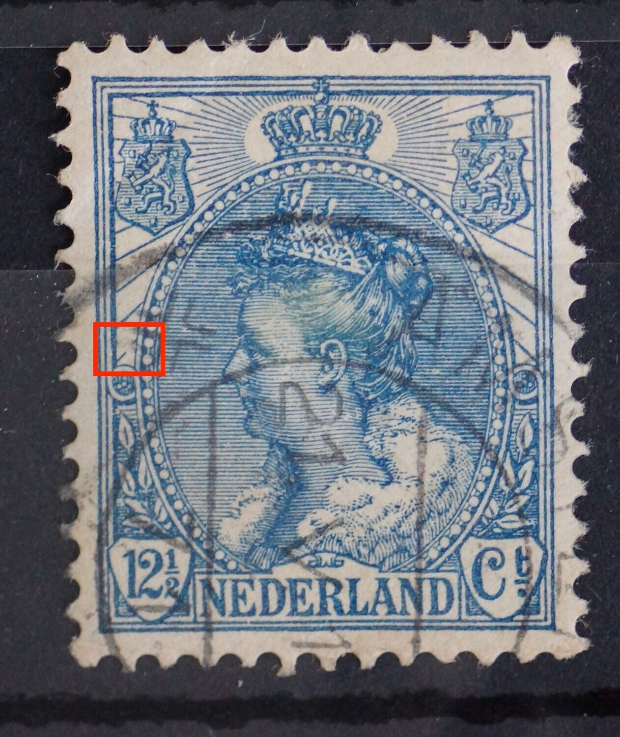 NVPH 63 - breuk in straal links