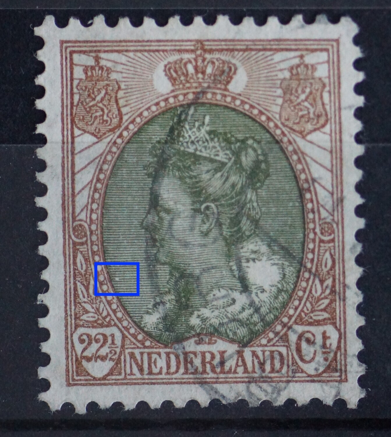NVPH 70 - breuk in arcering links