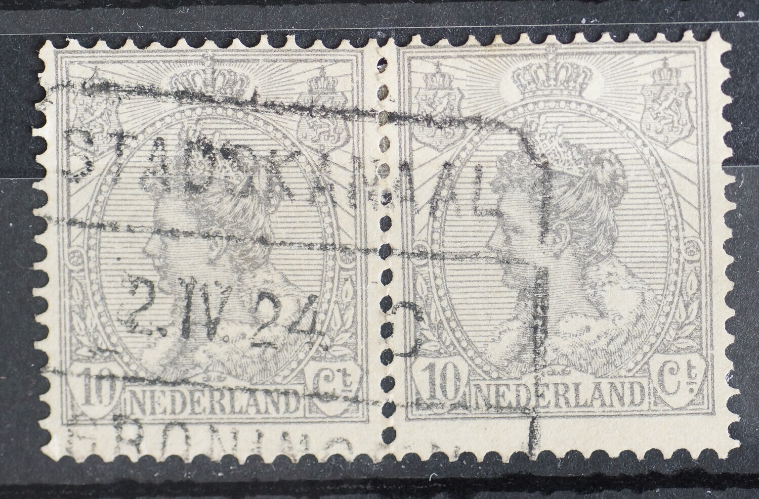 Stadskanaal - Groningen C op NVPH 81 (paar)