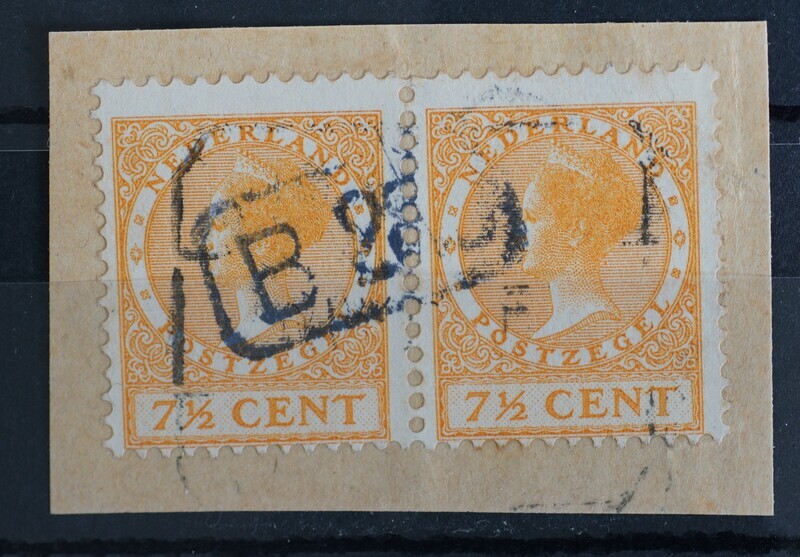 Bestellerstempel op NVPH 151 (paar)