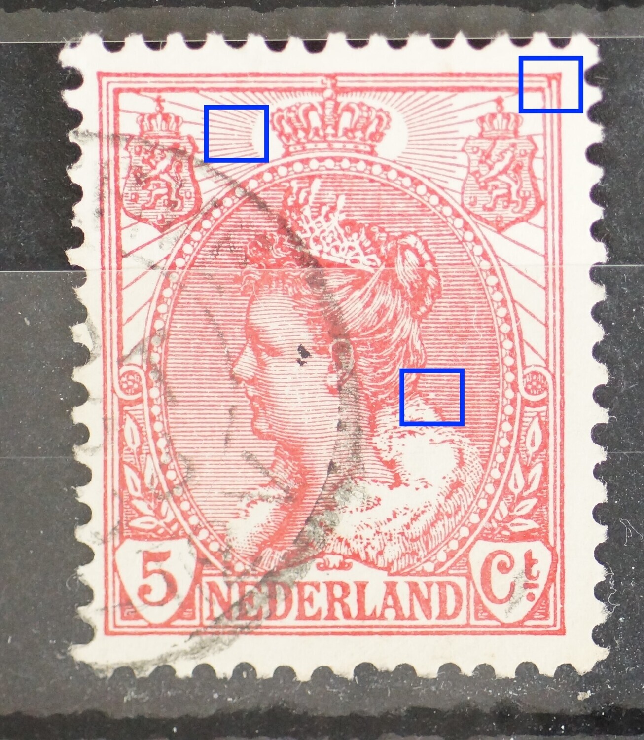 NVPH 60 - o.a. breuk in arcering achter het hoofd NVPH 60 - o.a. breuk in arcering achter het hoofd