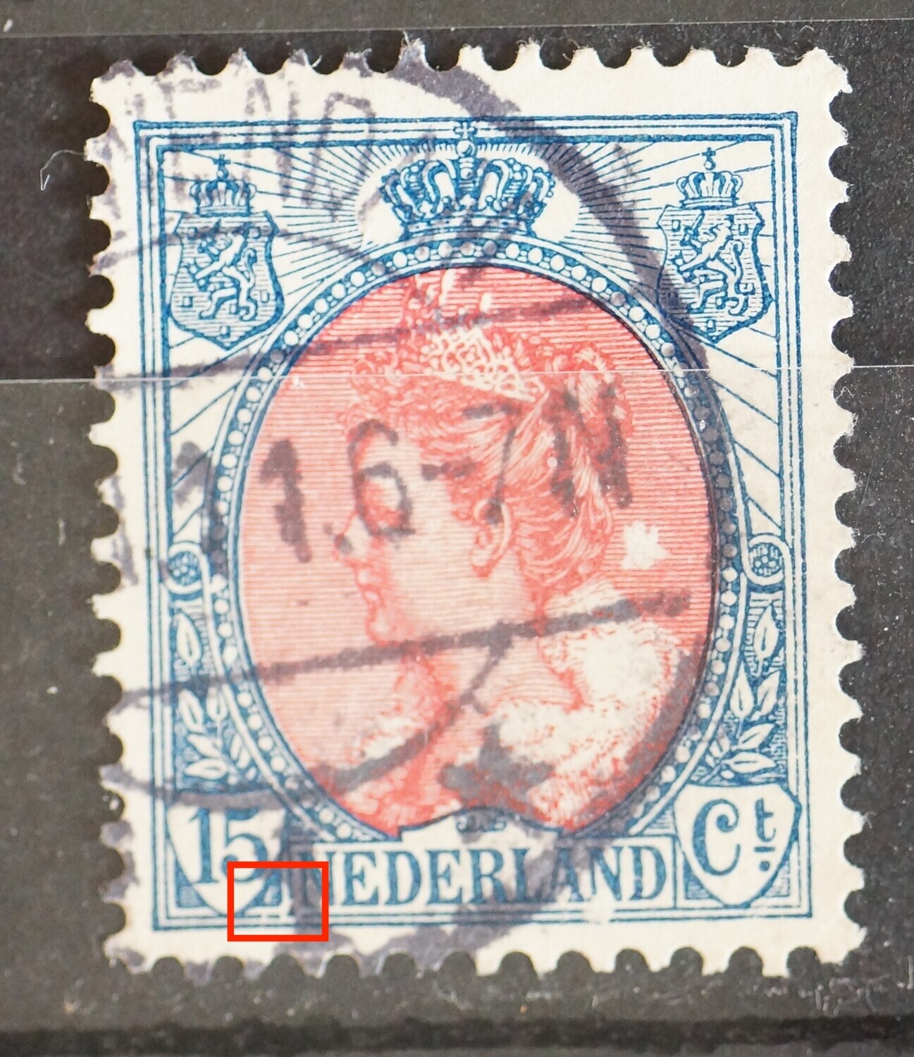 NVPH 65 - diverse krassen bij de 15