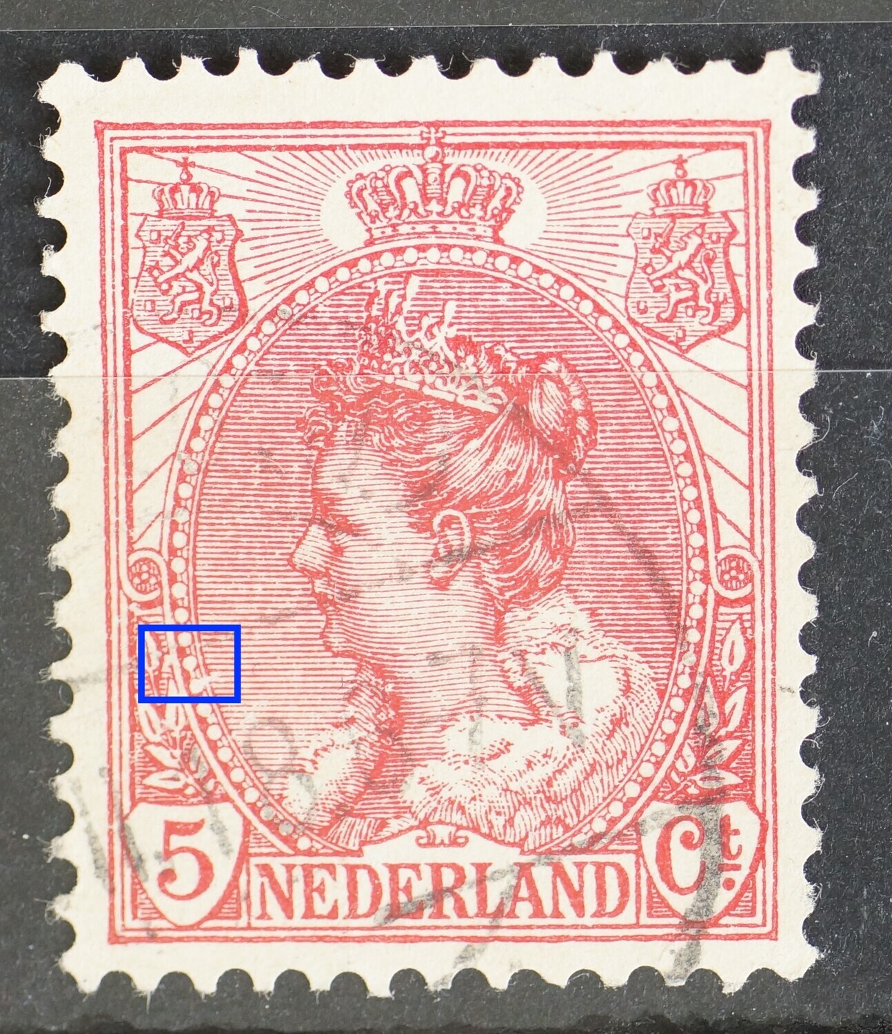 NVPH 60 - o.a. breuk/beschadiging bij bovenste blad links