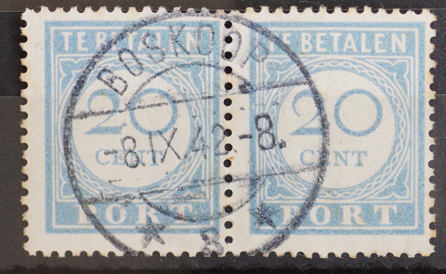 Boskoop 3 op NVPH P58 (paar) - vrij zeldzaam