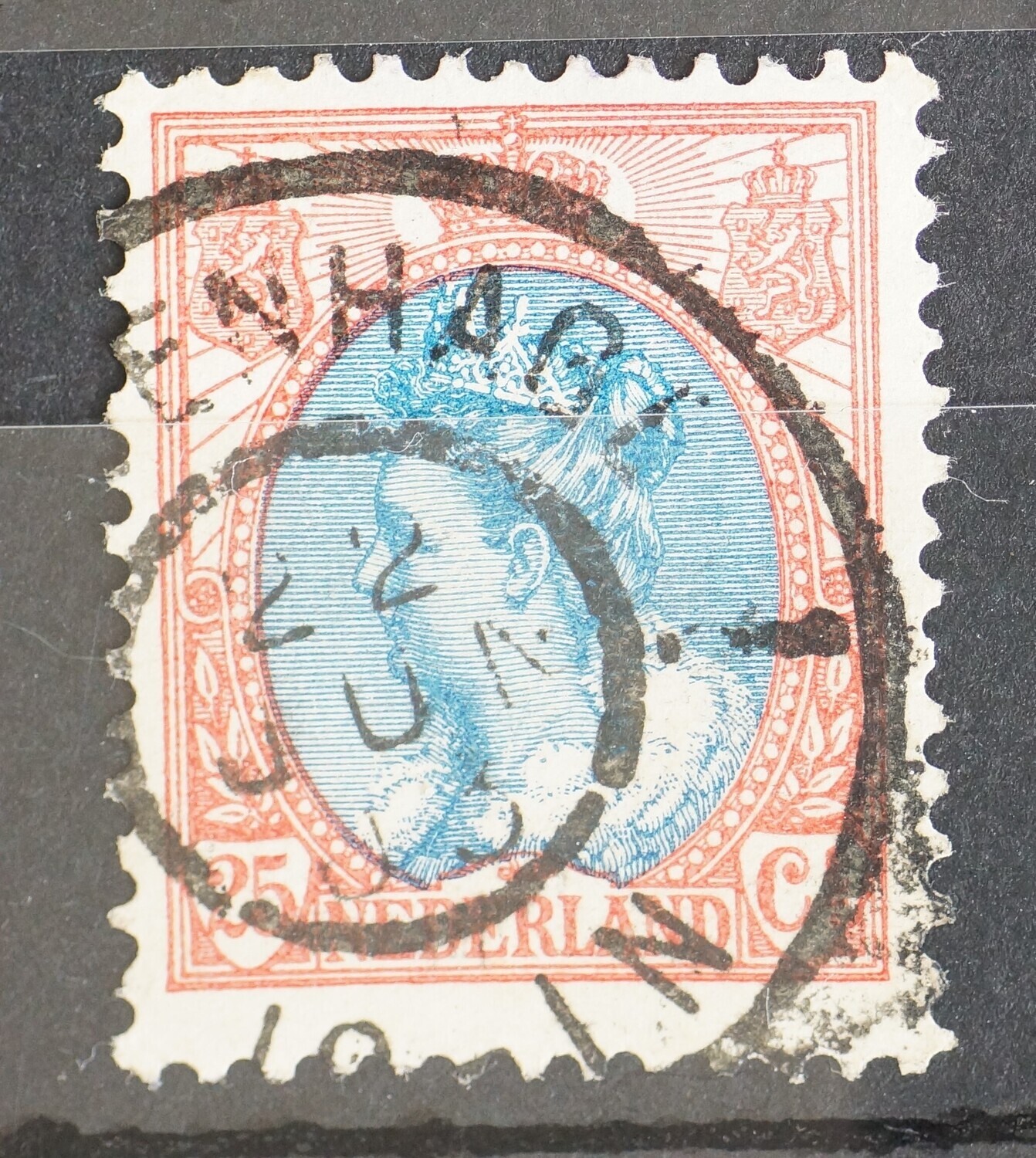 sGravenhage 1 (zonder vlag ?) op NVPH 71