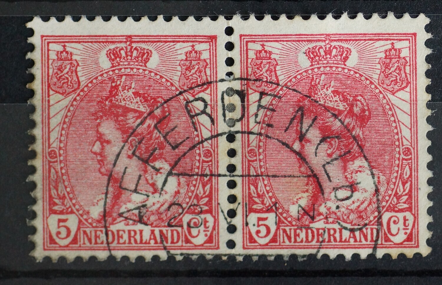 Afferden (Lb.) op NVPH 60 (paar)
