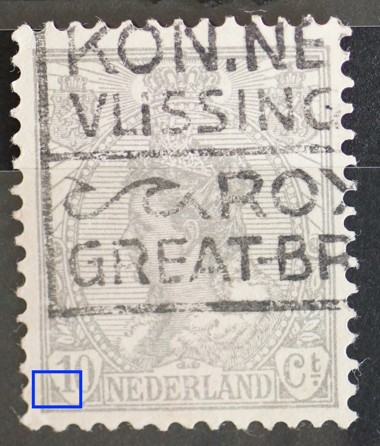 NVPH 81 - grijze punt voor de 10