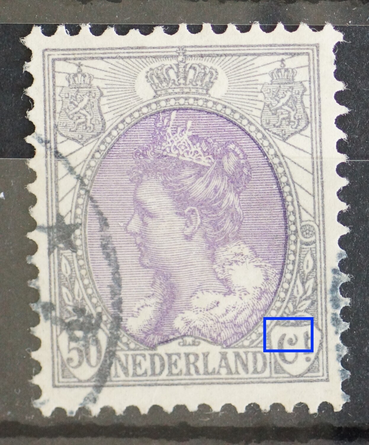 NVPH 75 - breuk / beschadigde bovenzijde C van Ct. NVPH 75 - breuk / beschadigde bovenzijde C van Ct.