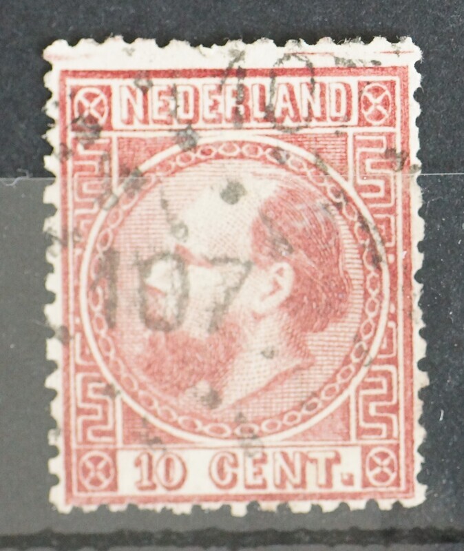 107 (Utrecht, 2x) op NVPH 8, plaatfout