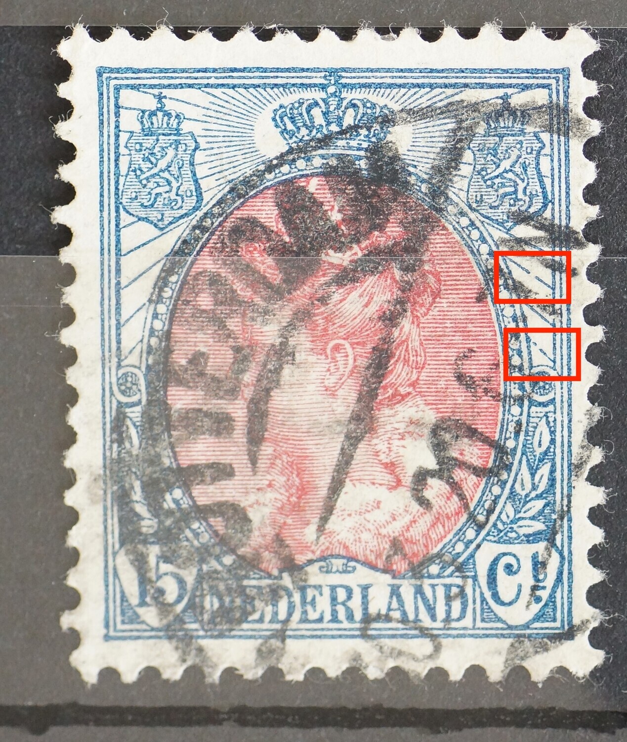 NVPH 65 - breuk in stralen rechts