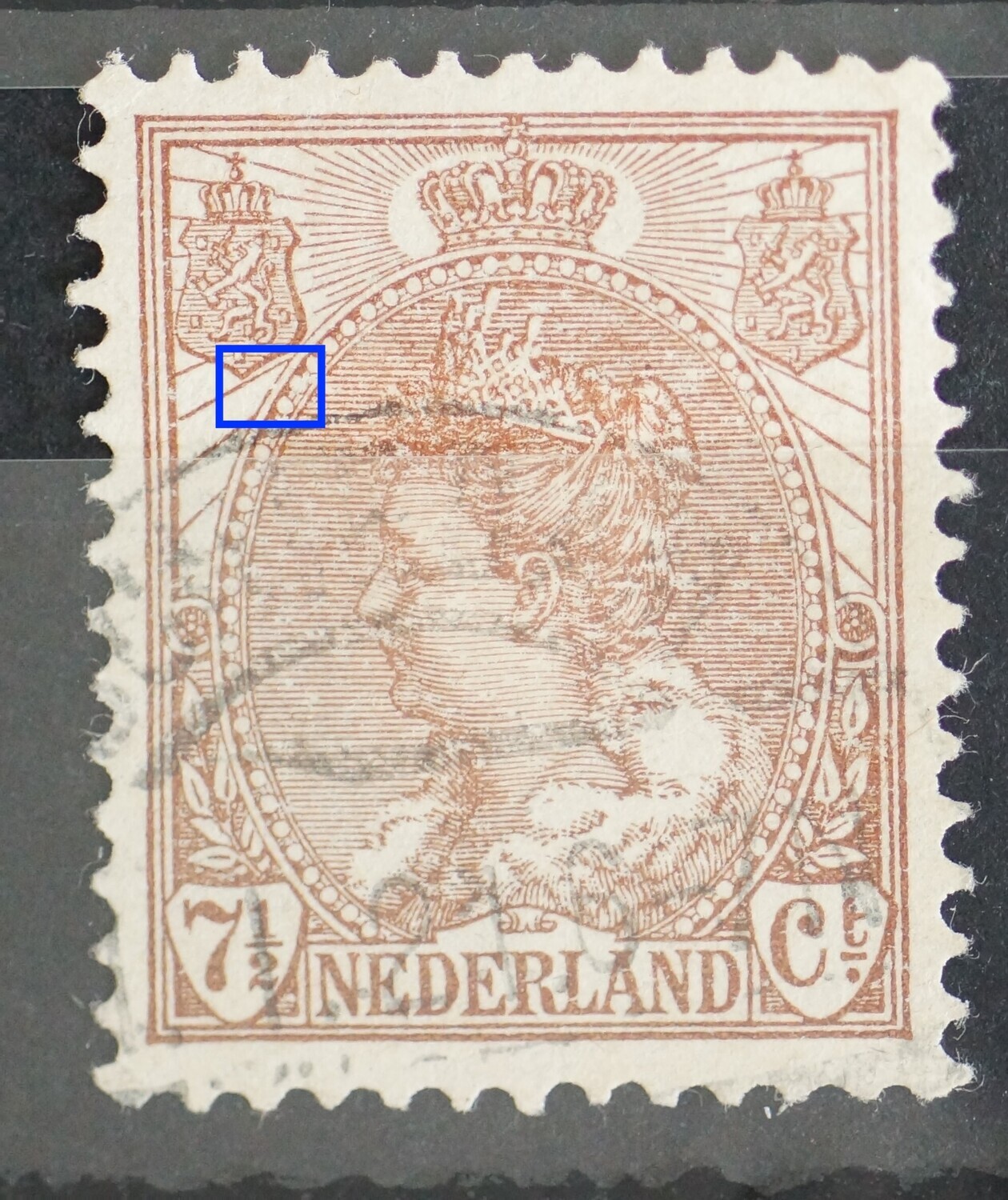 NVPH 61 - breukje in rand medaillon
