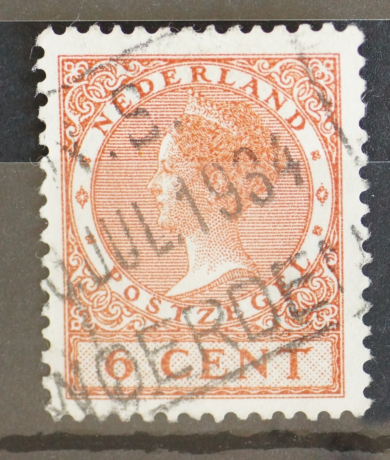 Spoorwegstempel Woerden op NVPH 178