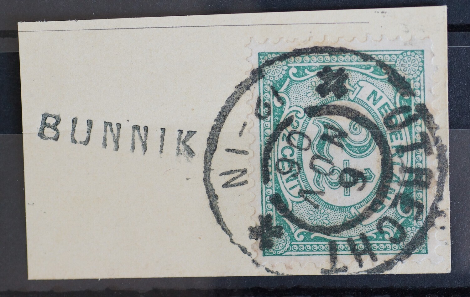 Utrecht - tevens kantoornaamstempel Bunnik op NVPH 55
