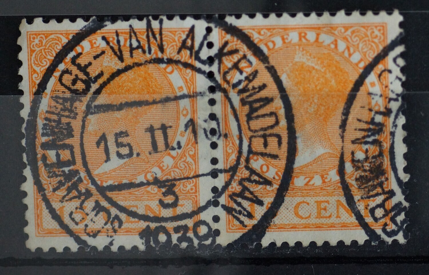 sGravenhage-Van Alkemadelaan 3 op NVPH 187 (paar)