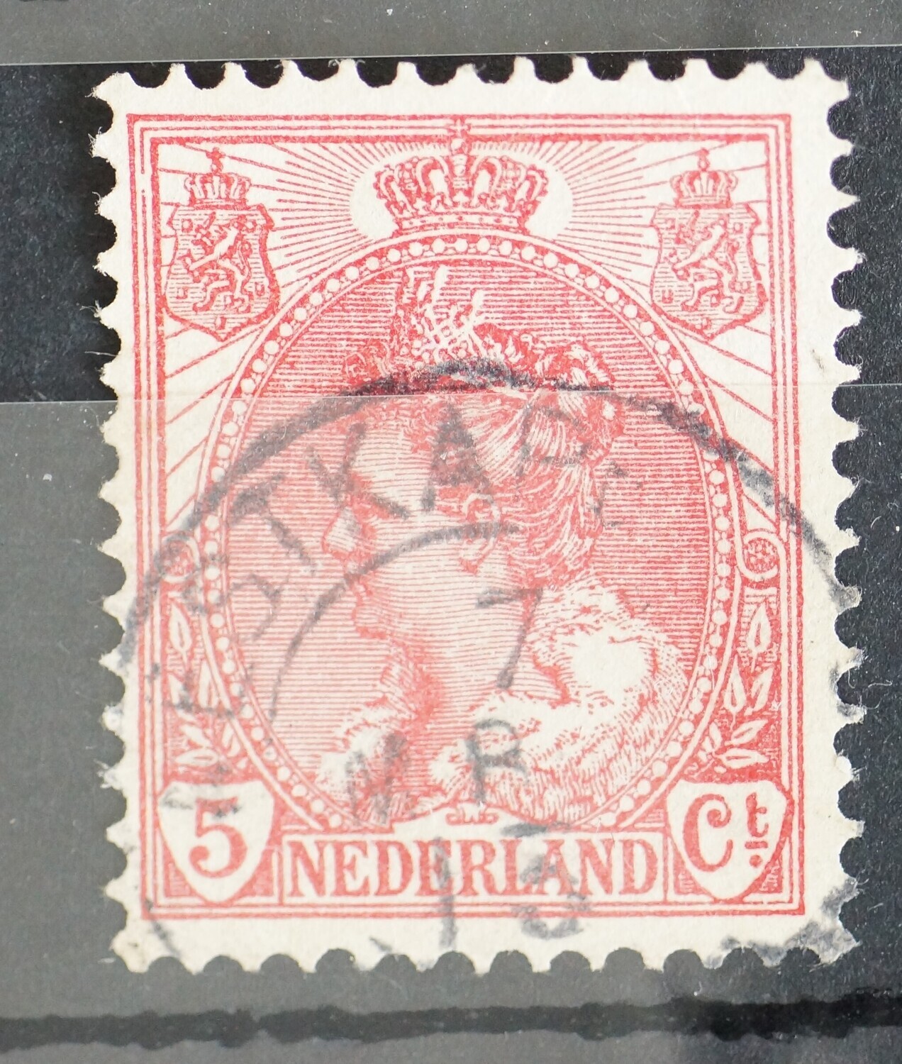 Westkapelle (1913) op NVPH 60 - plaatfout