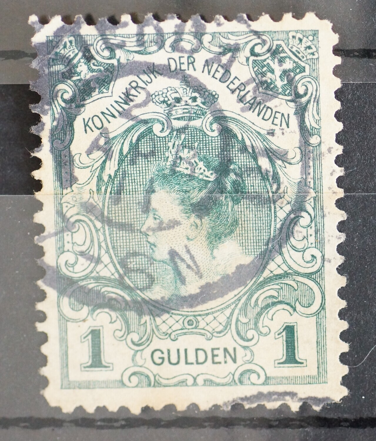 Amsterdam 10 (zonder vlag) op NVPH 77