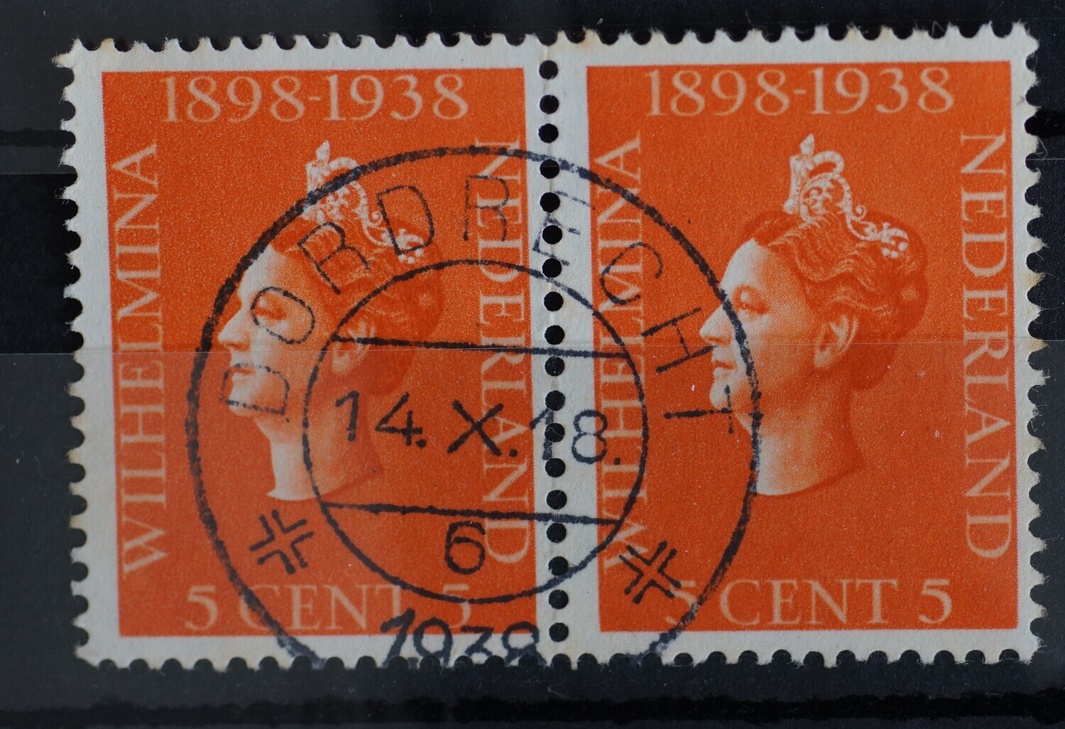 Dordrecht 6 op NVPH 311 (paar)