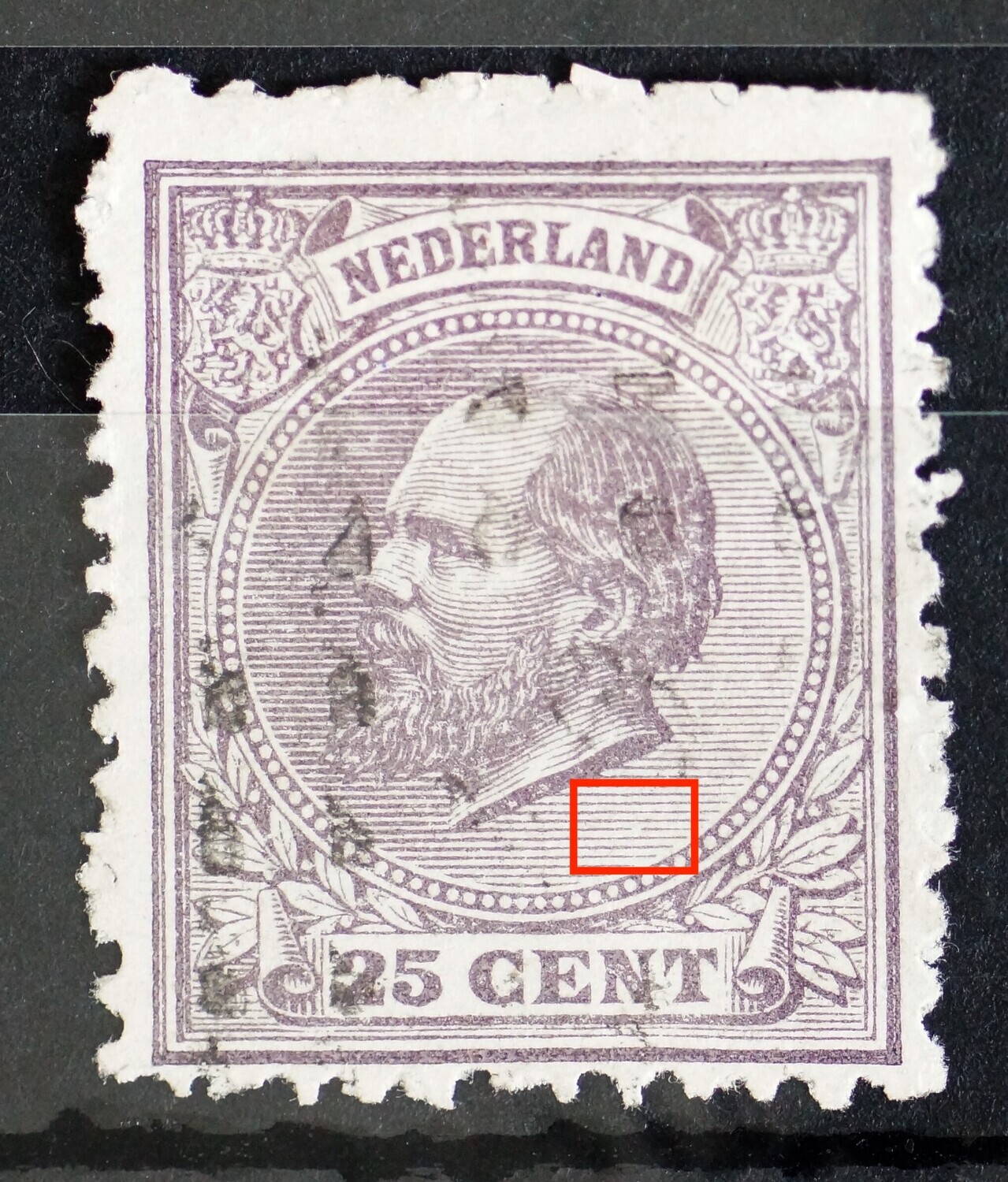 NVPH 26 - breuk in arcering