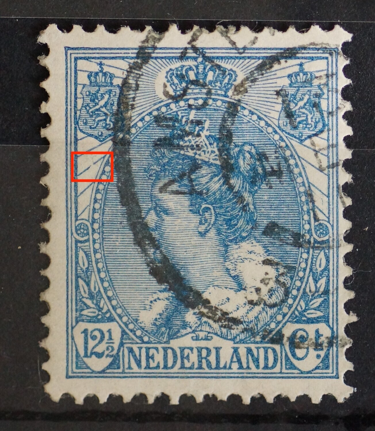 NVPH 63 - breuk in straal links