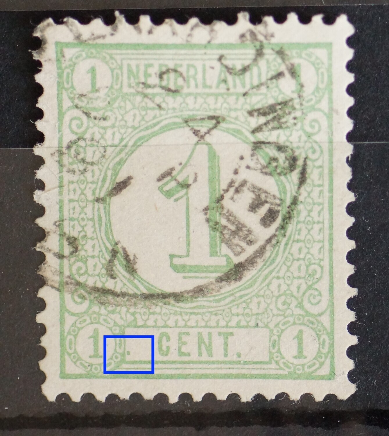 NVPH 31 - groene punt voor CENT