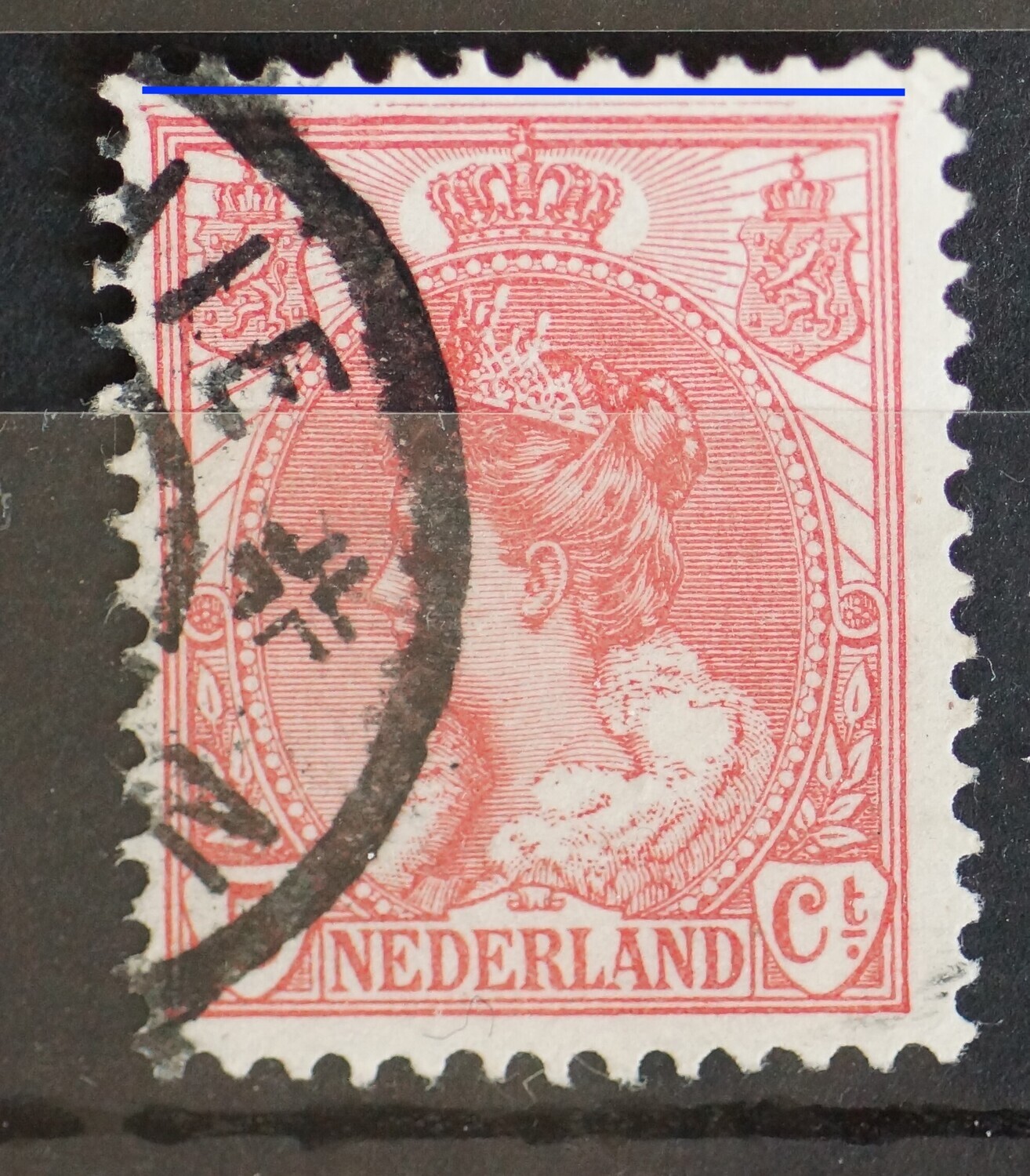 NVPH 60 - extra rode lijn boven NVPH 60 - extra rode lijn boven